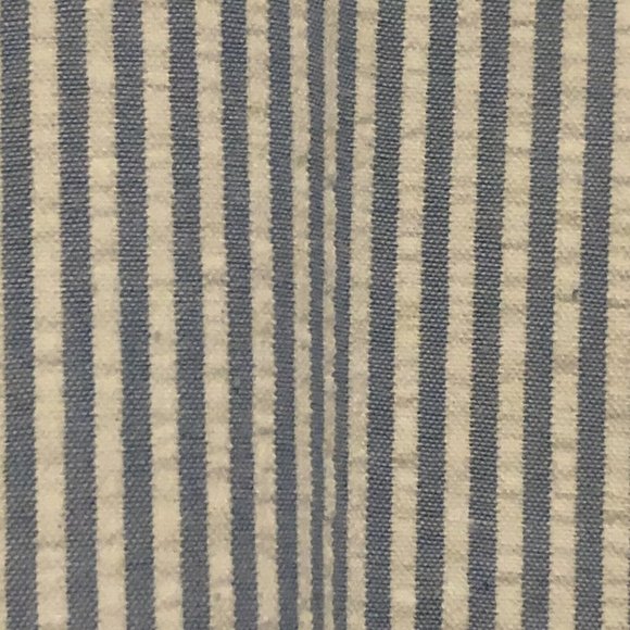 Vintage Willow Ridge Blue And White Striped Metal Zipper Women’s Jacket Medium - Picture 3 of 12